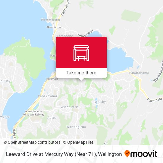 Leeward Drive at Mercury Way (Near 71) map