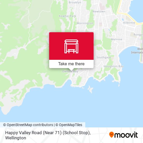 Happy Valley Road (Near 71) (School Stop) map