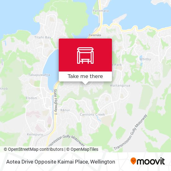 Aotea Drive Opposite Kaimai Place map