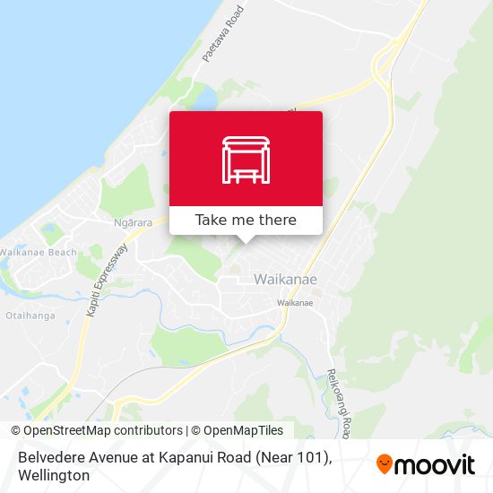 Belvedere Avenue at Kapanui Road (Near 101) map