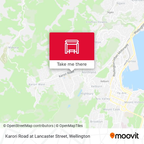 Karori Road at Lancaster Street map