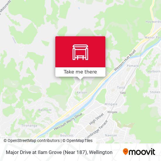 Major Drive at Ilam Grove (Near 187) map