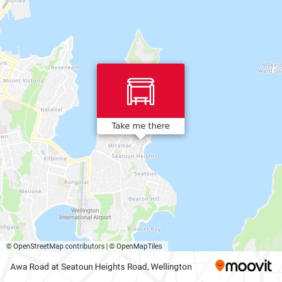 Awa Road at Seatoun Heights Road map