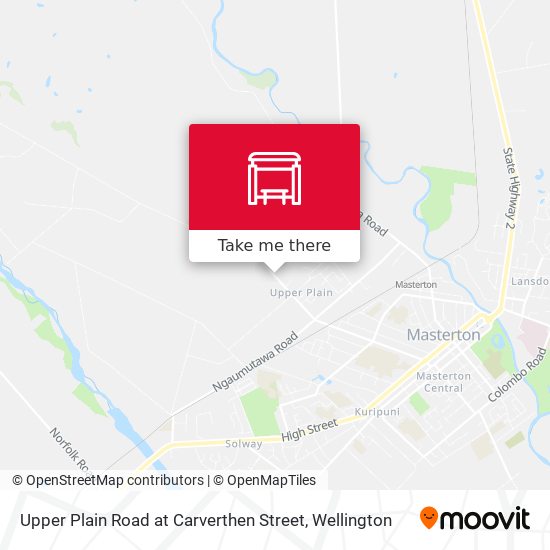 Upper Plain Road at Carverthen Street map