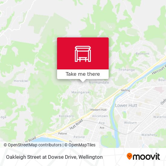 Oakleigh Street at Dowse Drive map