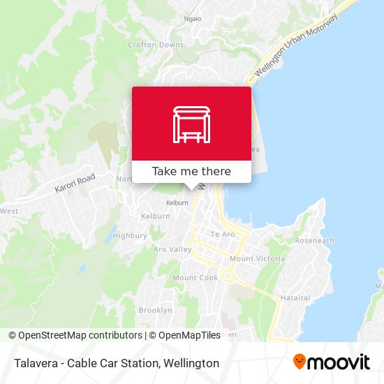 Talavera - Cable Car Station map