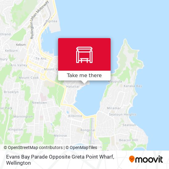 Evans Bay Parade Opposite Greta Point Wharf map