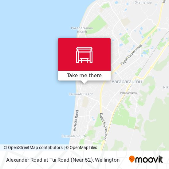 Alexander Road at Tui Road (Near 52) map