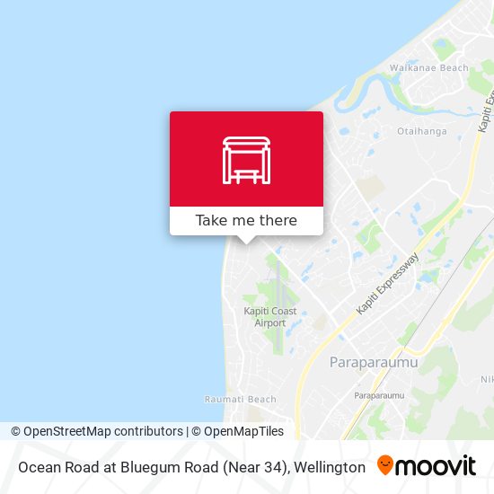 Ocean Road at Bluegum Road (Near 34) map