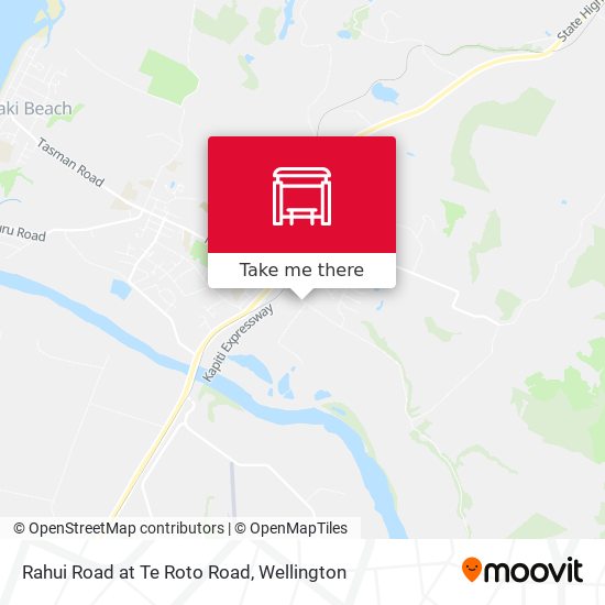 Rahui Road at Te Roto Road map