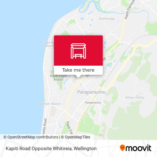 Kapiti Road Opposite Whitireia map