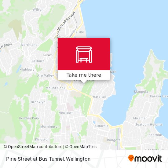 Pirie Street at Bus Tunnel map