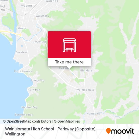 Wainuiomata High School - Parkway (Opposite) map