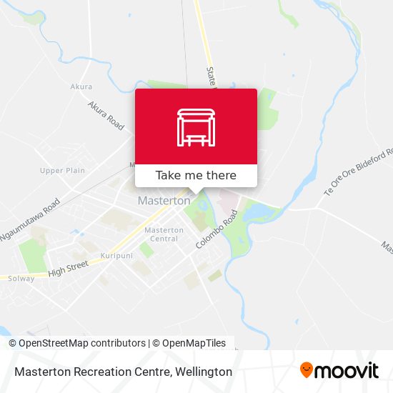 Masterton Recreation Centre map