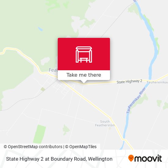 State Highway 2 at Boundary Road map