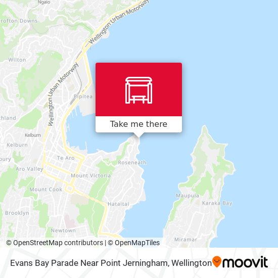 Evans Bay Parade Near Point Jerningham map