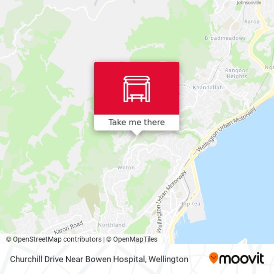 Churchill Drive Near Bowen Hospital map