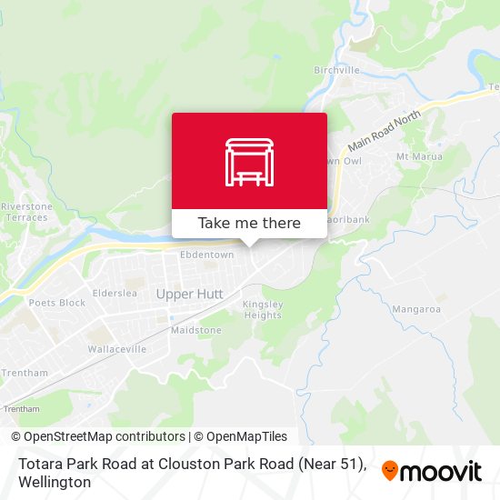 Totara Park Road at Clouston Park Road (Near 51) map