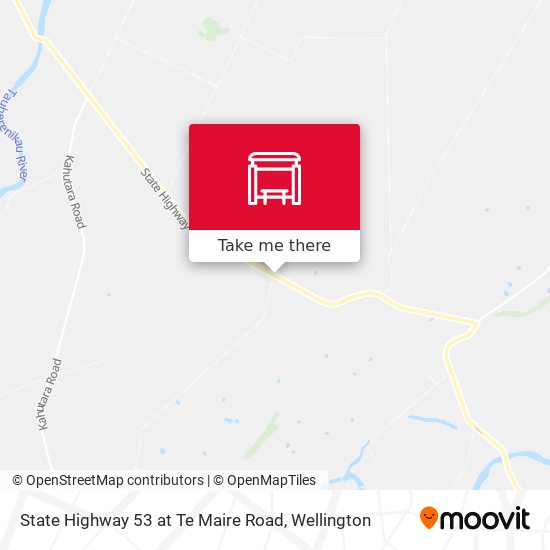 State Highway 53 at Te Maire Road map