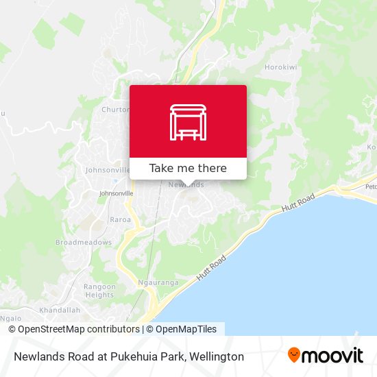 Newlands Road at Pukehuia Park map