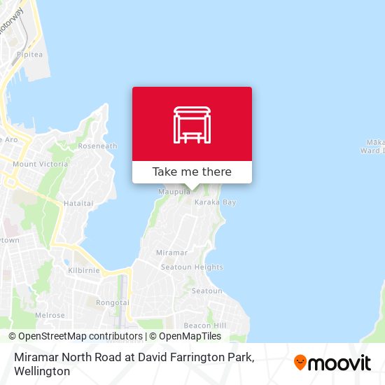Miramar North Road at David Farrington Park map