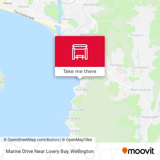 Marine Drive Near Lowry Bay map