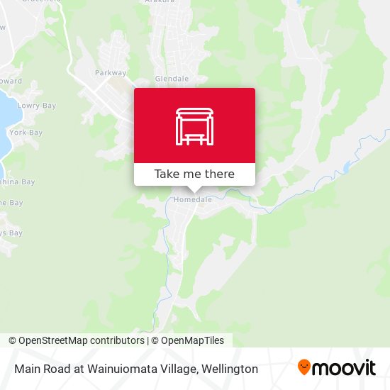 Main Road at Wainuiomata Village map