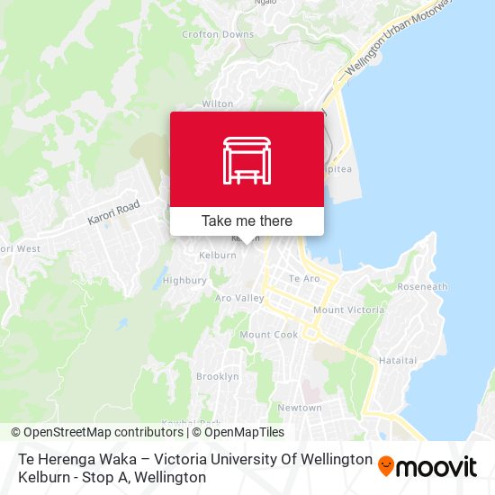 Te Herenga Waka – Victoria University Of Wellington Kelburn - Stop A map