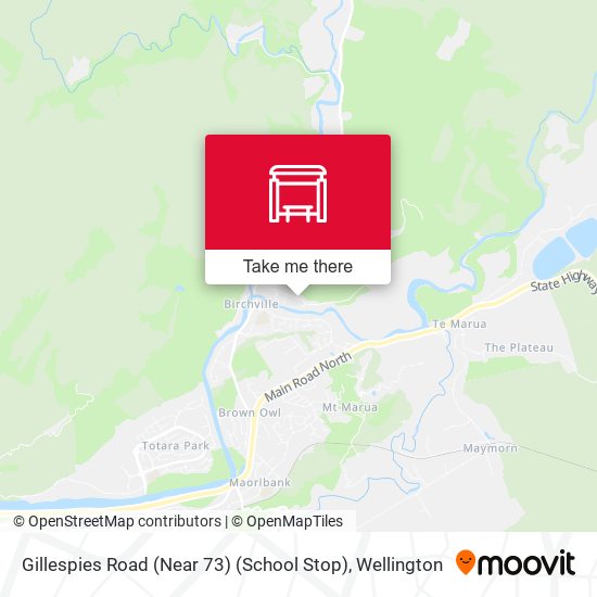 Gillespies Road (Near 73) (School Stop) map