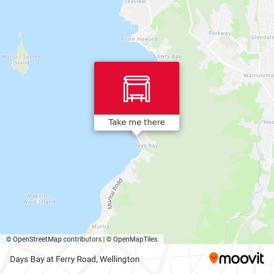 Days Bay at Ferry Road map