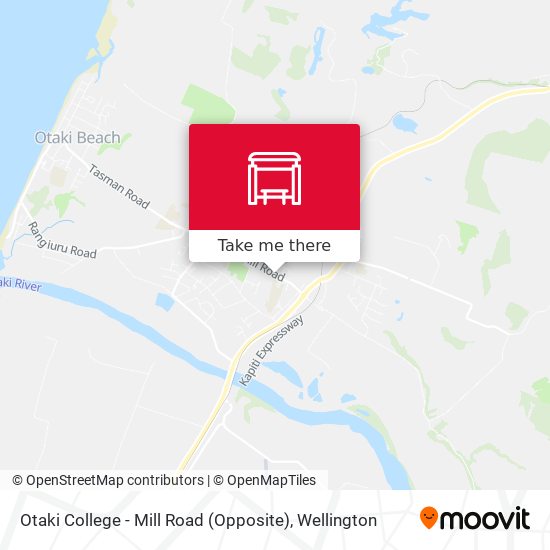 Otaki College - Mill Road (Opposite) map