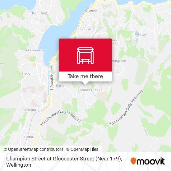 Champion Street at Gloucester Street (Near 179) map