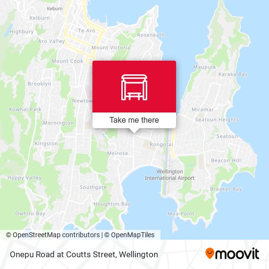 Onepu Road at Coutts Street map