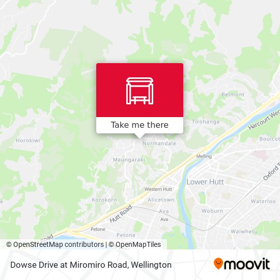 Dowse Drive at Miromiro Road map