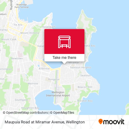 Maupuia Road at Miramar Avenue地图