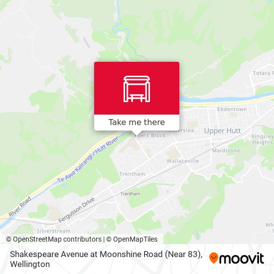 Shakespeare Avenue at Moonshine Road (Near 83) map
