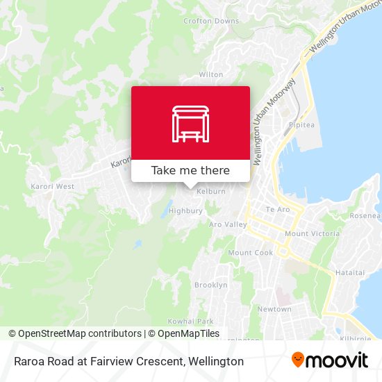 Raroa Road at Fairview Crescent map