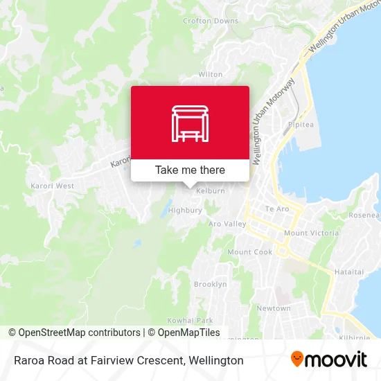 Raroa Road at Fairview Crescent map