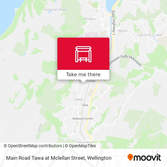 Main Road Tawa at Mclellan Street map