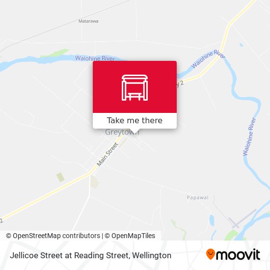 Jellicoe Street at Reading Street map