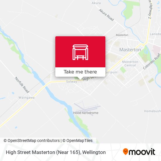High Street Masterton (Near 165) map