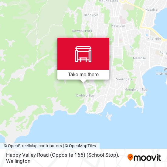 Happy Valley Road (Opposite 165) (School Stop) map