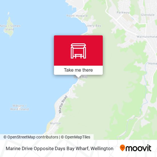 Marine Drive Opposite Days Bay Wharf map