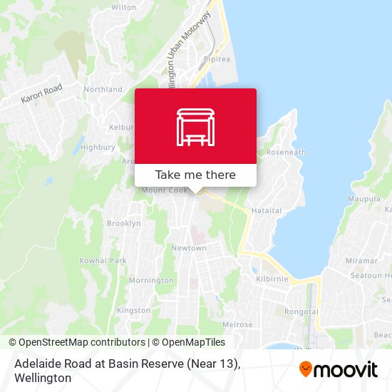 Adelaide Road at Basin Reserve (Near 13) map