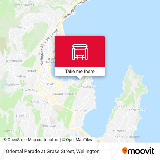 Oriental Parade at Grass Street map