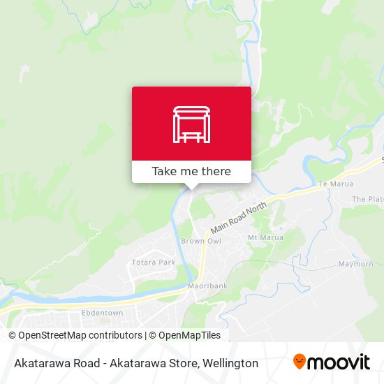 Akatarawa Road - Akatarawa Store map