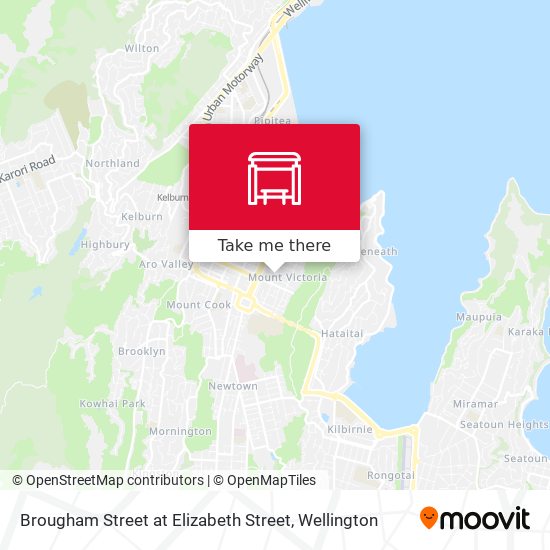 Brougham Street at Elizabeth Street map