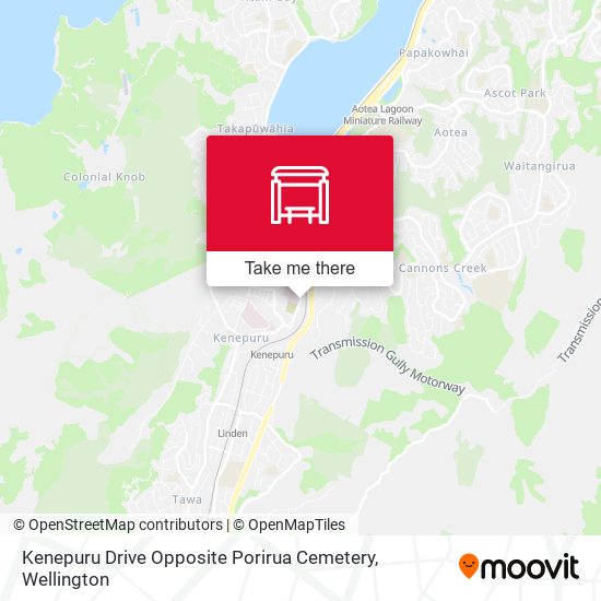 Kenepuru Drive Opposite Porirua Cemetery map