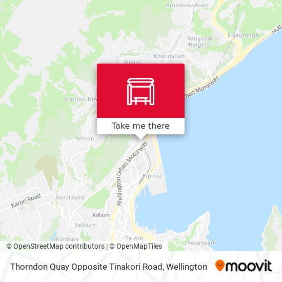 Thorndon Quay Opposite Tinakori Road map