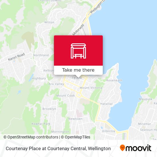 Courtenay Place at Courtenay Central map